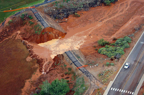 Image of Laub Dam Breach 2012