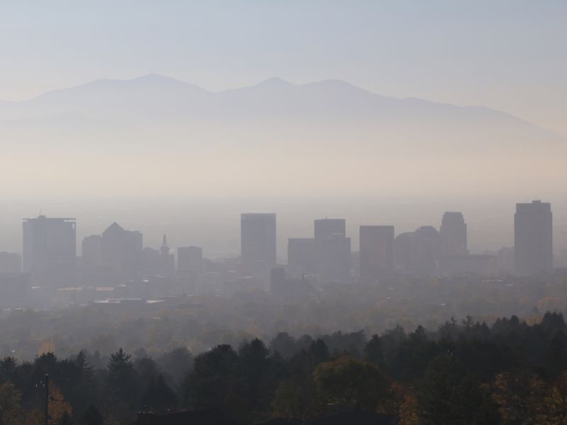 Image of smog over Salt Lake City