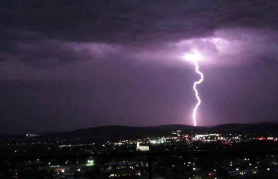 St. George, UT lightning strike